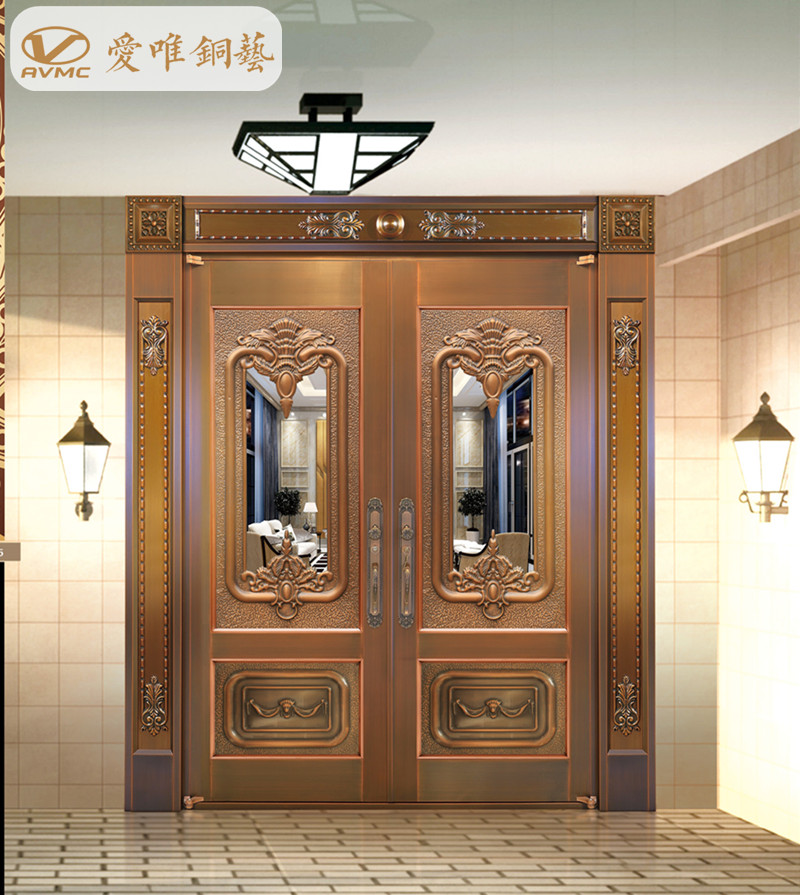 愛唯銅門、別墅入戶門