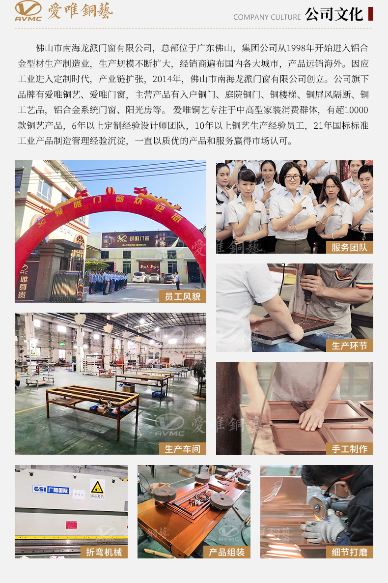 銅門(mén)廠家定制別墅入戶(hù)銅門(mén)