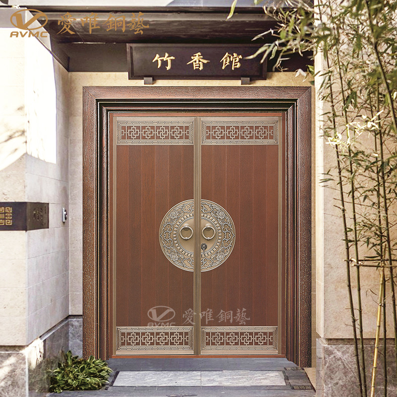 別墅銅門對(duì)開(kāi)銅門