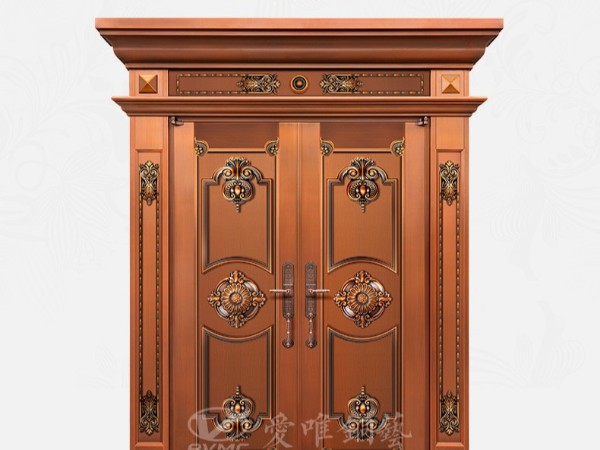 廣東別墅銅門廠家愛唯銅藝——?jiǎng)e墅銅門款式“凱旋豪門”
